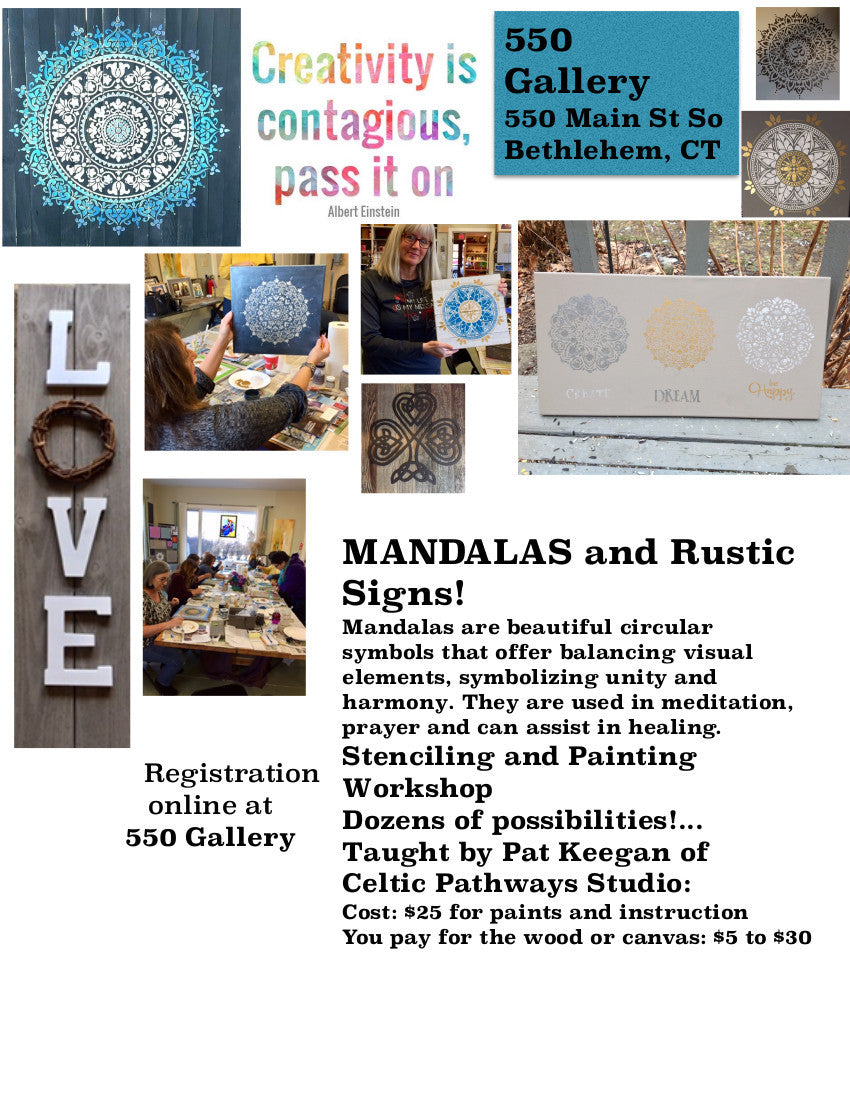 Copy of Mandalas and Rustic Signs April