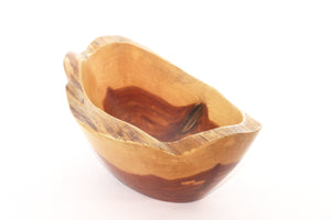 Hand Carved Bowl Made from Red Cedar Sourced in Connecticut