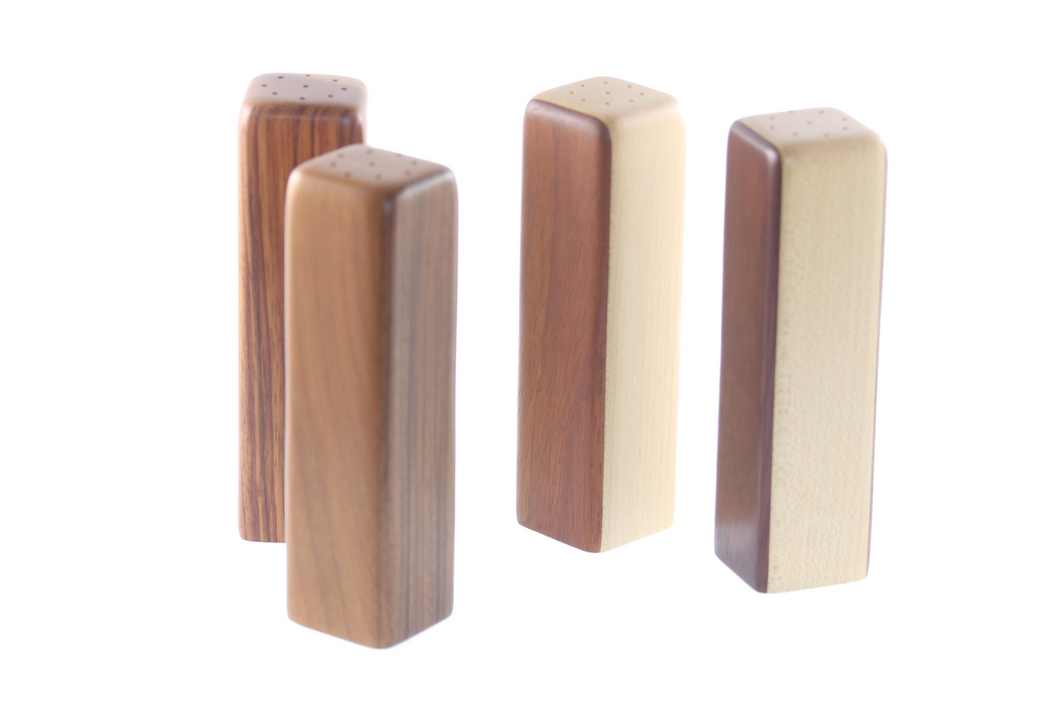 Wood Salt and Pepper Shakers