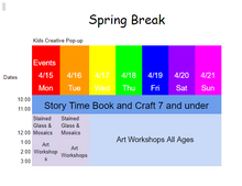 Load image into Gallery viewer, Spring Break Kids Creative Pop-up 2019